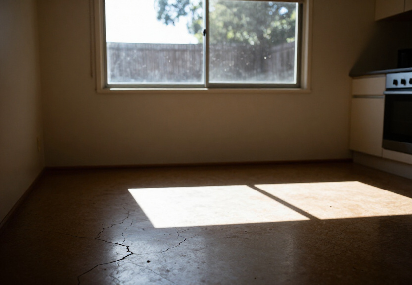 Termite damage in a Cremorne Point subfloor before treatment