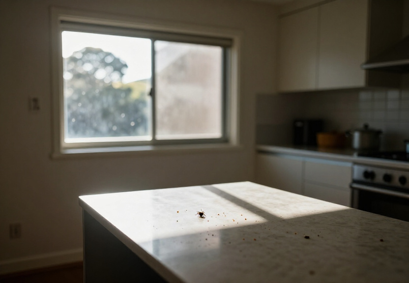 Termite mud tubes on a Cremorne Point property’s exterior wall